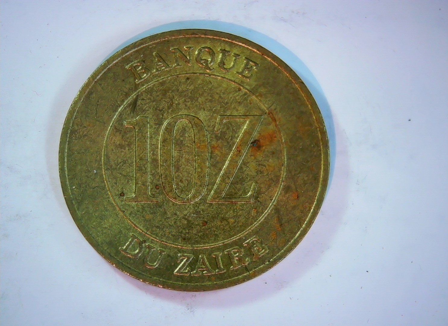 Zaire 1988 10 Zaires Coin