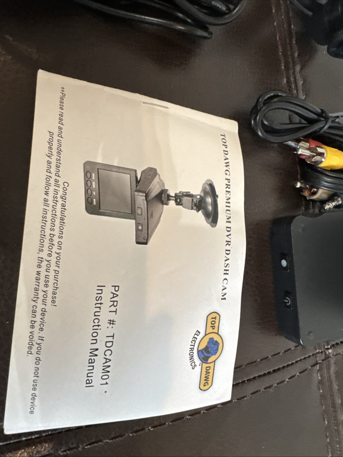Top Dawg Electronics HD DVR Dash Cam (TDCAM01)