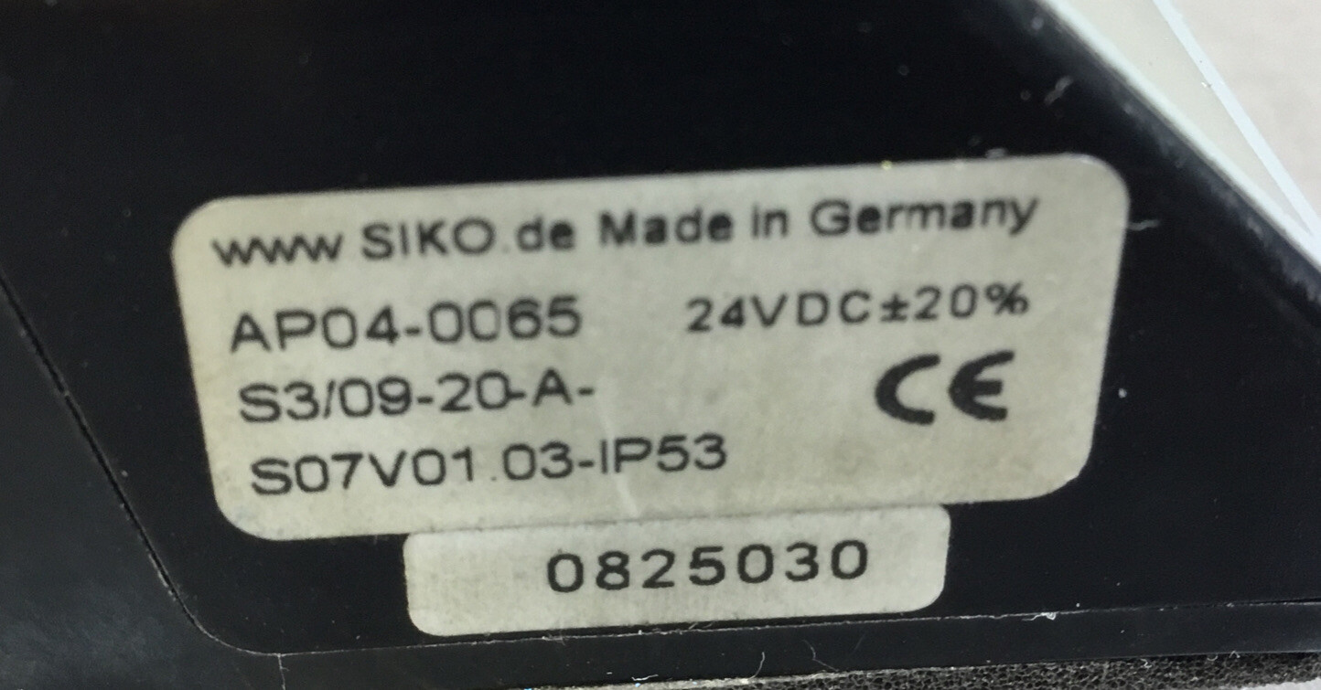 SIKO AP04-0065 ABSOLUTE POSITION INDICATOR ADJUSTABLE 24VDC 3E-18