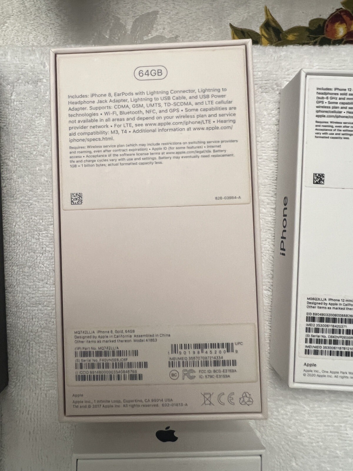 Apple iPhone 8, 8 Plus, 12 Mini, 12, & 12 Boxes