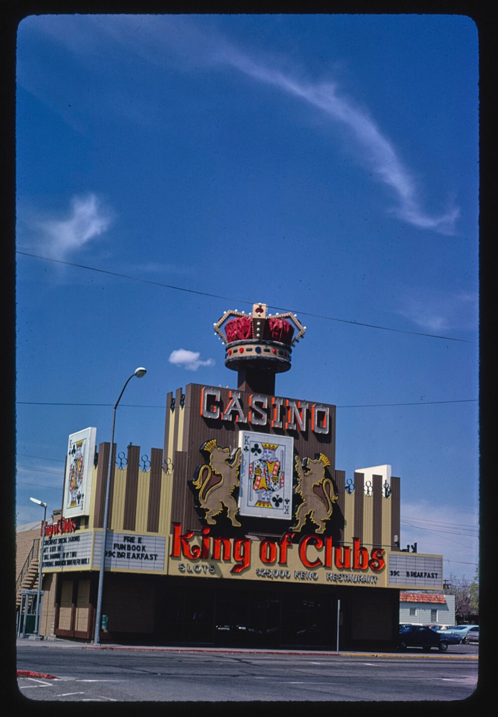 Vintage King of Clubs Casino Sparks NV Matchbox • Full, Unstruck