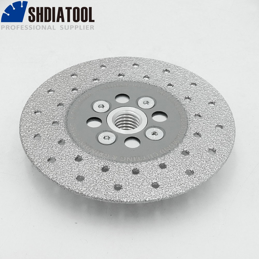 SHDIATOOL 4.5'' Vacuum Brazed Diamond Cutting Grinding Wheel Grinder Blade 5/8