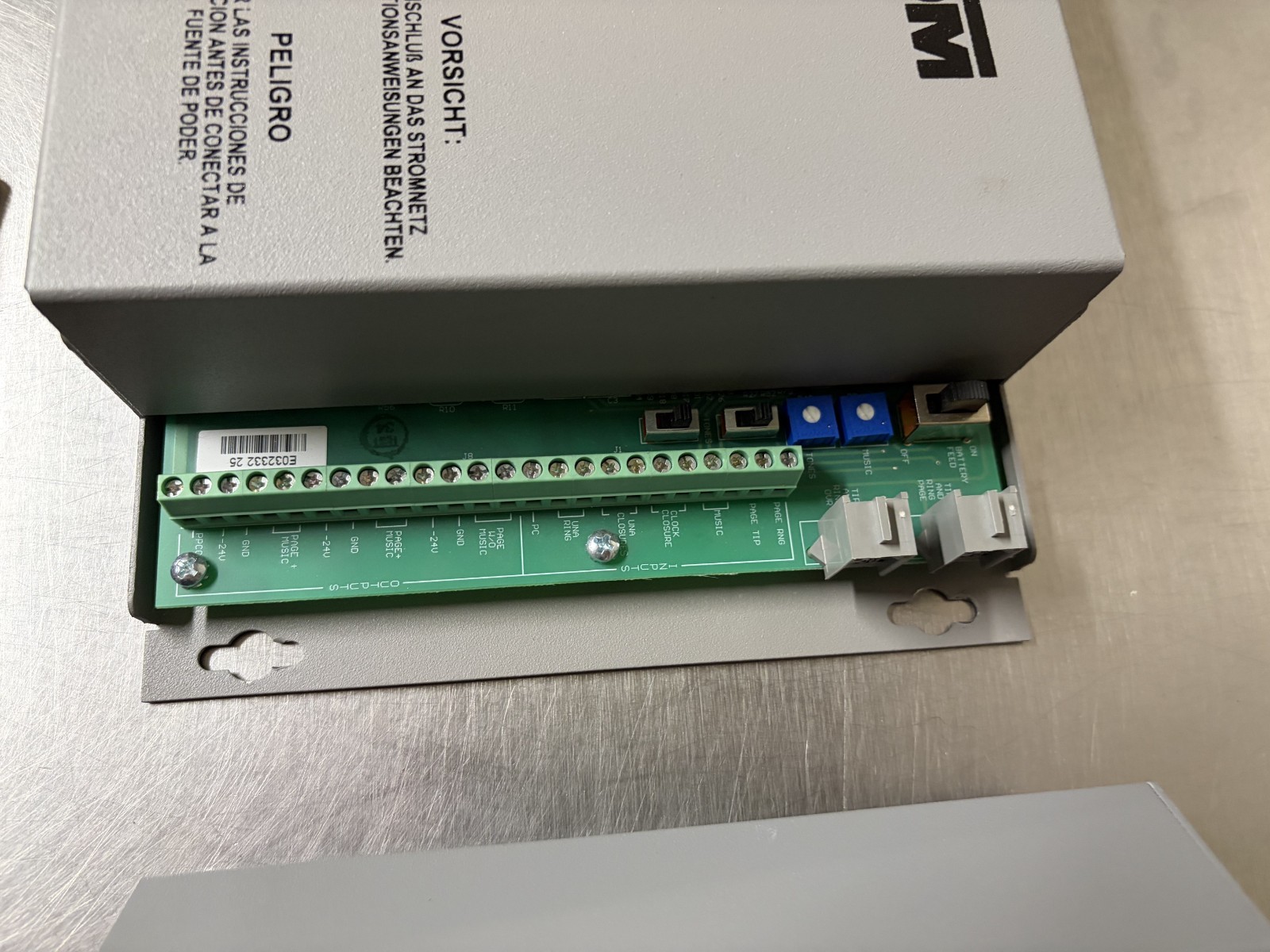 Valcom Int Single Zone Plus Page System V-2001A