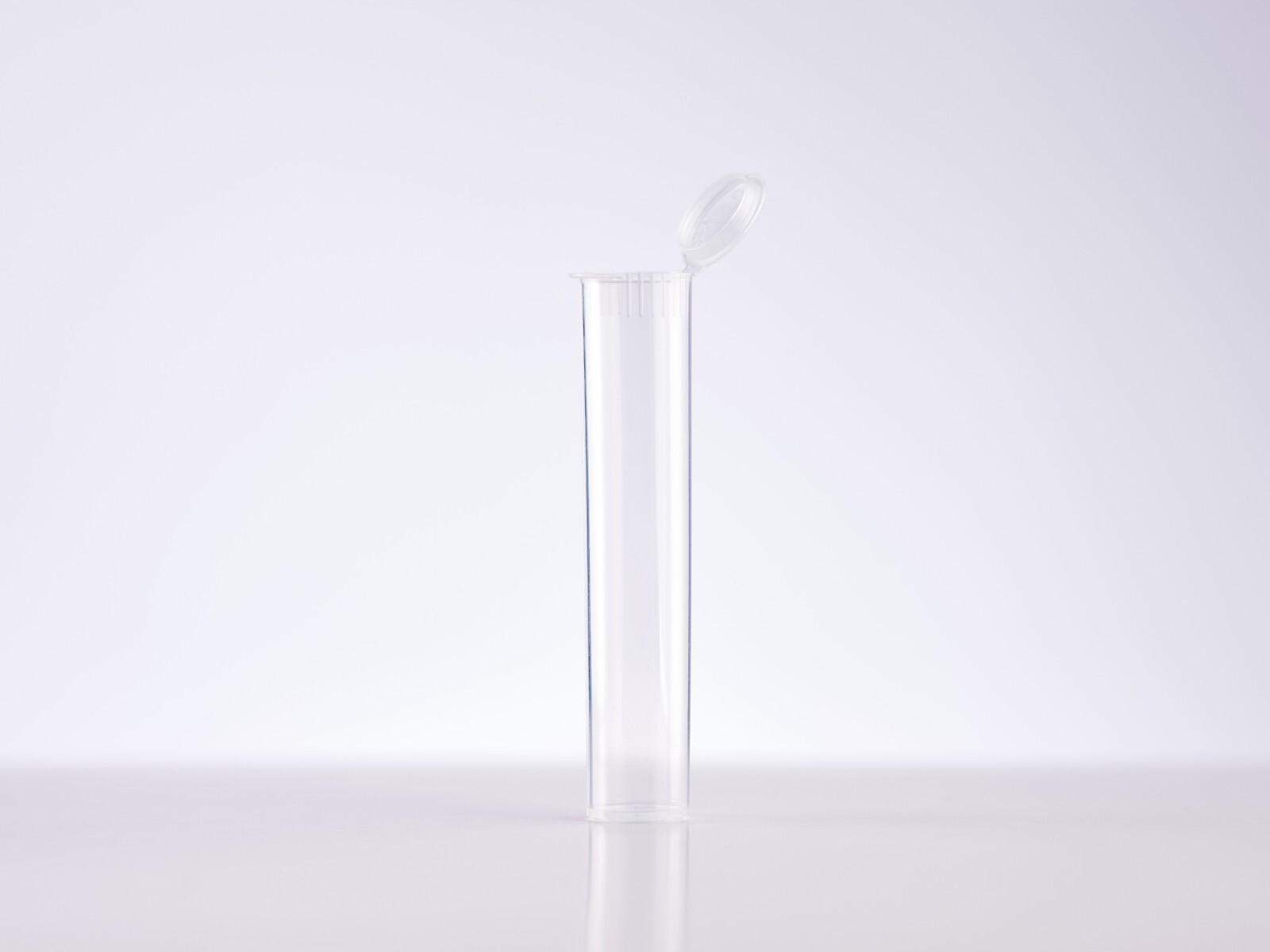 (1000 count) 98mm Clear Pop Top Child Resistant Preroll Tubes