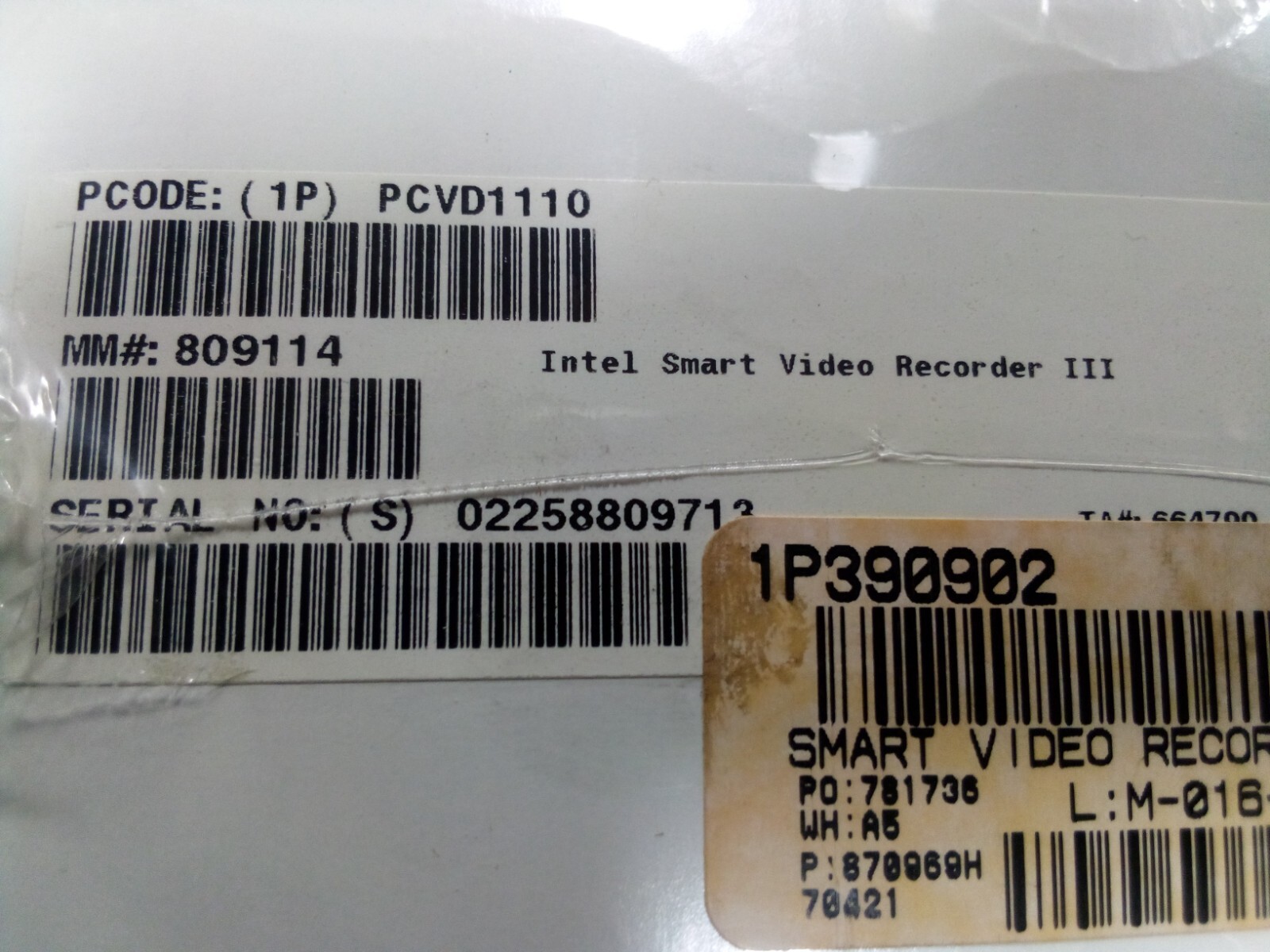 Intel Smart Video Recorder III PCI Card PCVD1110 NIB and Sealed