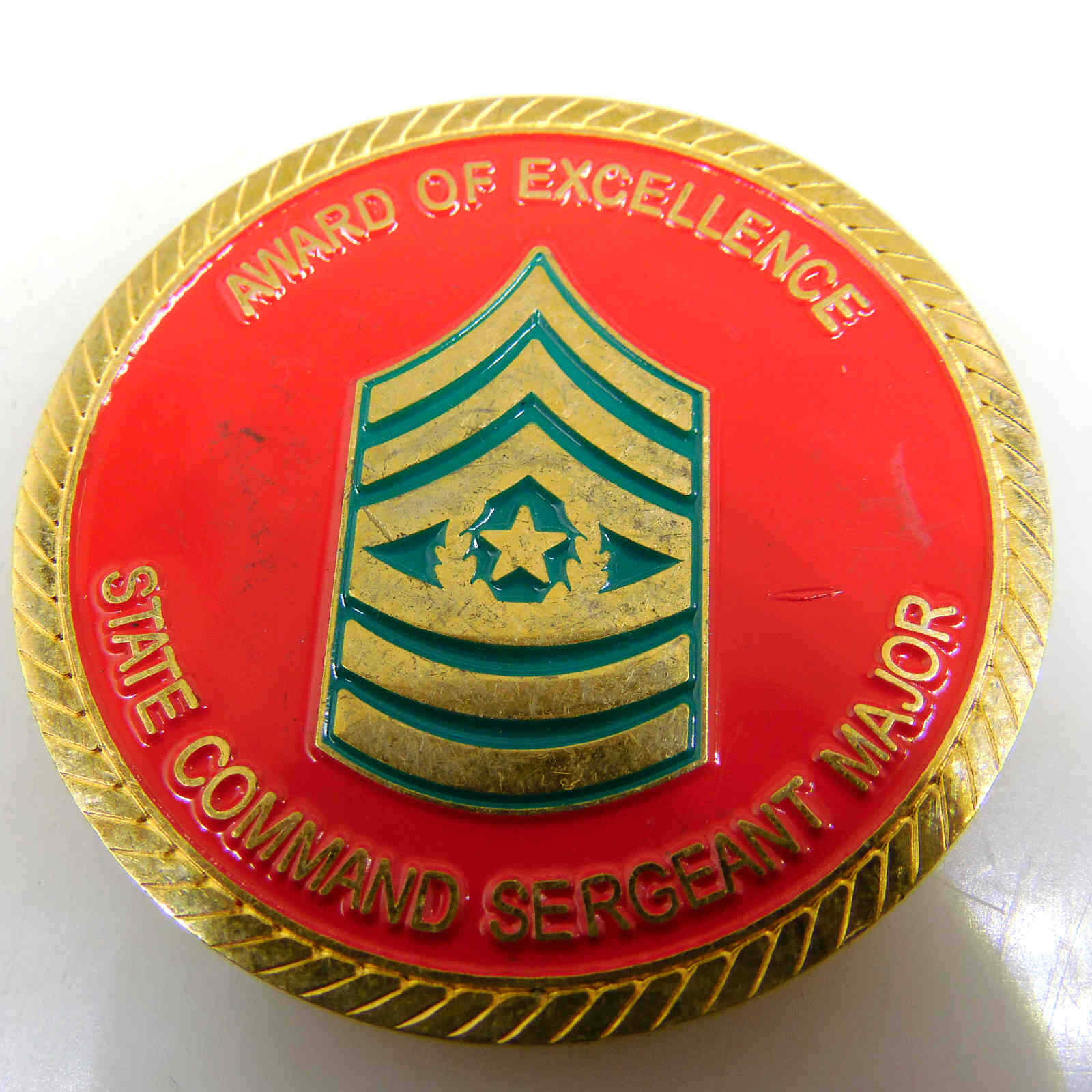JOINT FORCES KENTUCKY HEADQUARTERS STATE COMMAND SERGEANT MAJOR CHALLENGE COIN