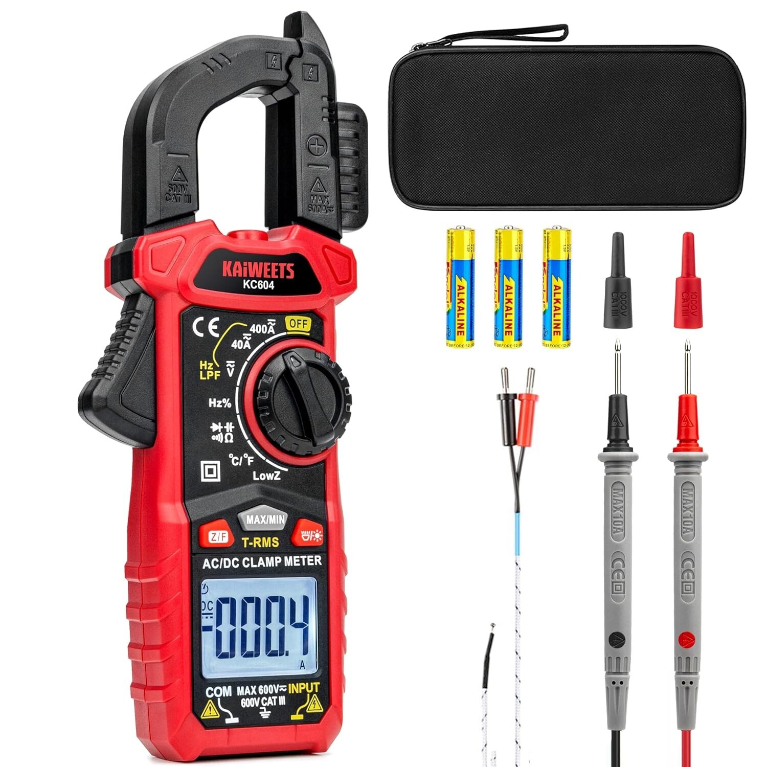 Advanced Digital Clamp Meter - True RMS with D-Shaped Jaw for Safe Testing