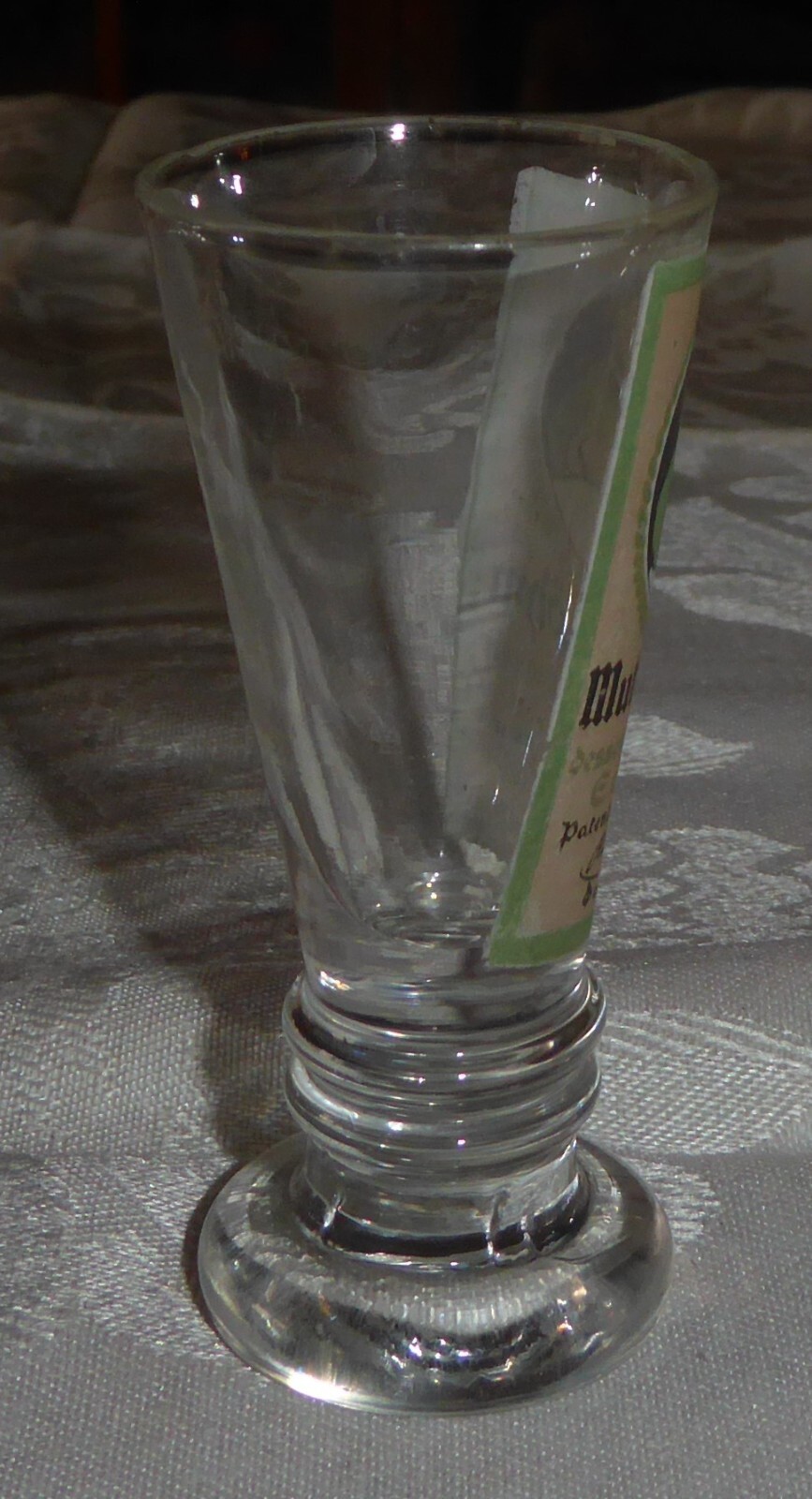 Vintage Small Mutter Kohm Cordial Glass