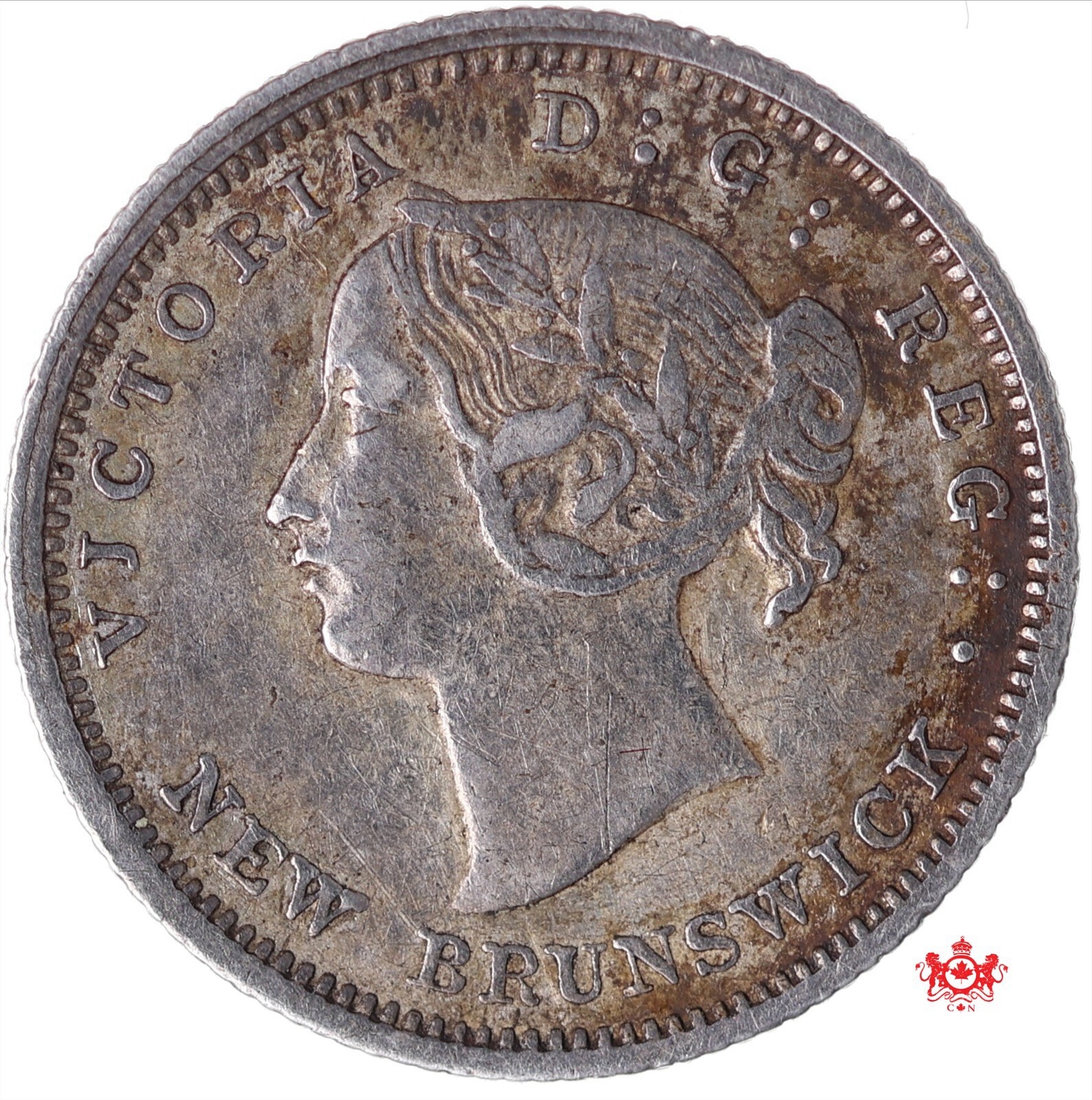 1864 New Brunswick 5 Cents - VF35 - Lot#10770