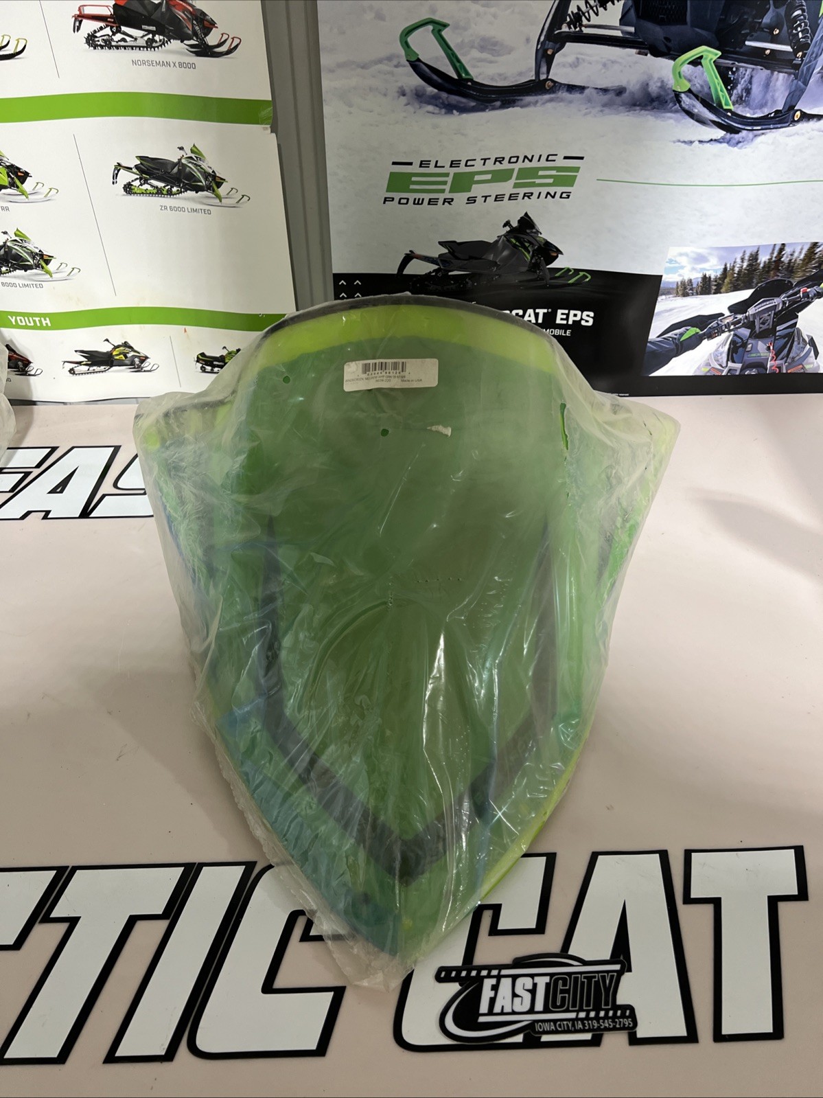 OEM Arctic Cat Snowmobile Mid Performance Windshield Hyper Green 8639-220
