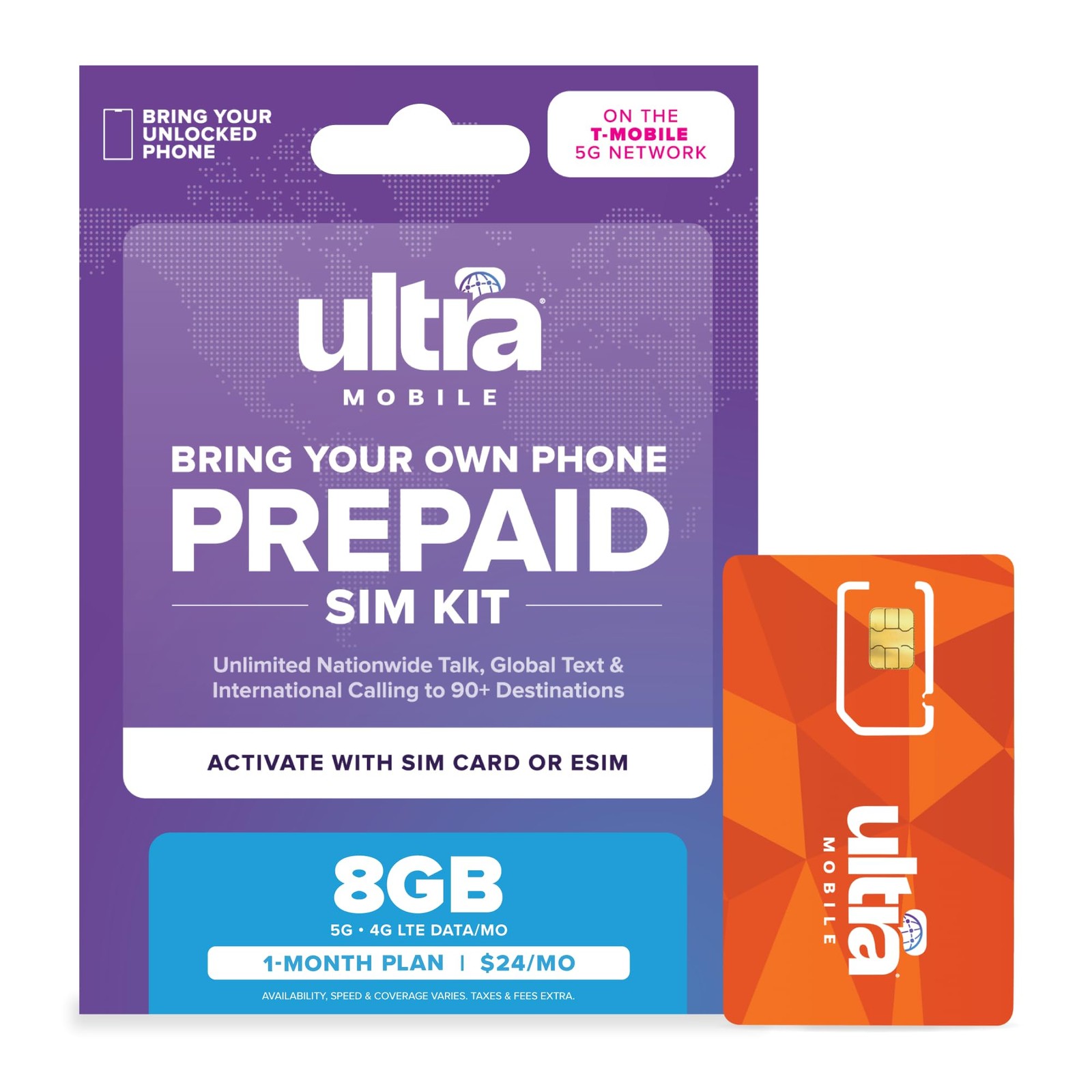 $24/mo. Prepaid Phone Plan with Unlimited Talk, Text, & 8GB of 5G • 4G LTE Da...