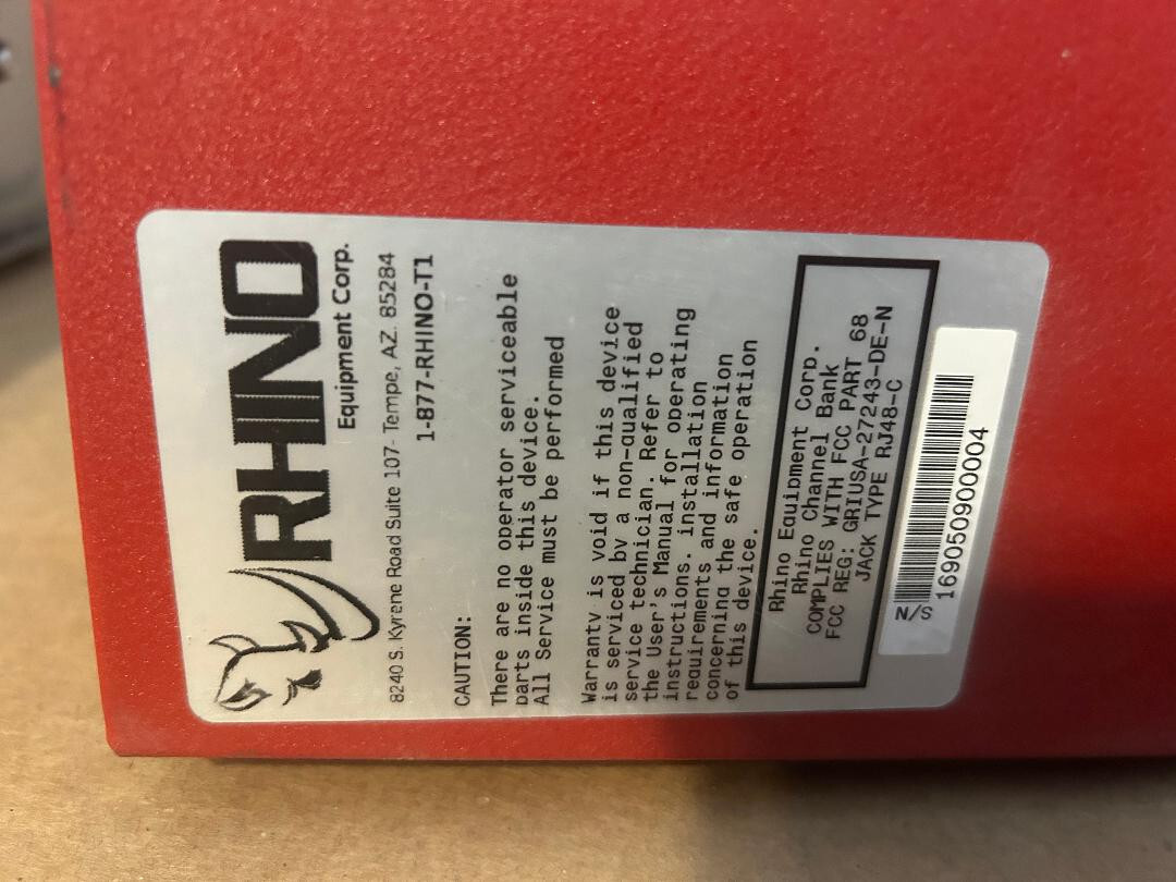 Rhino T1 Channel Bank