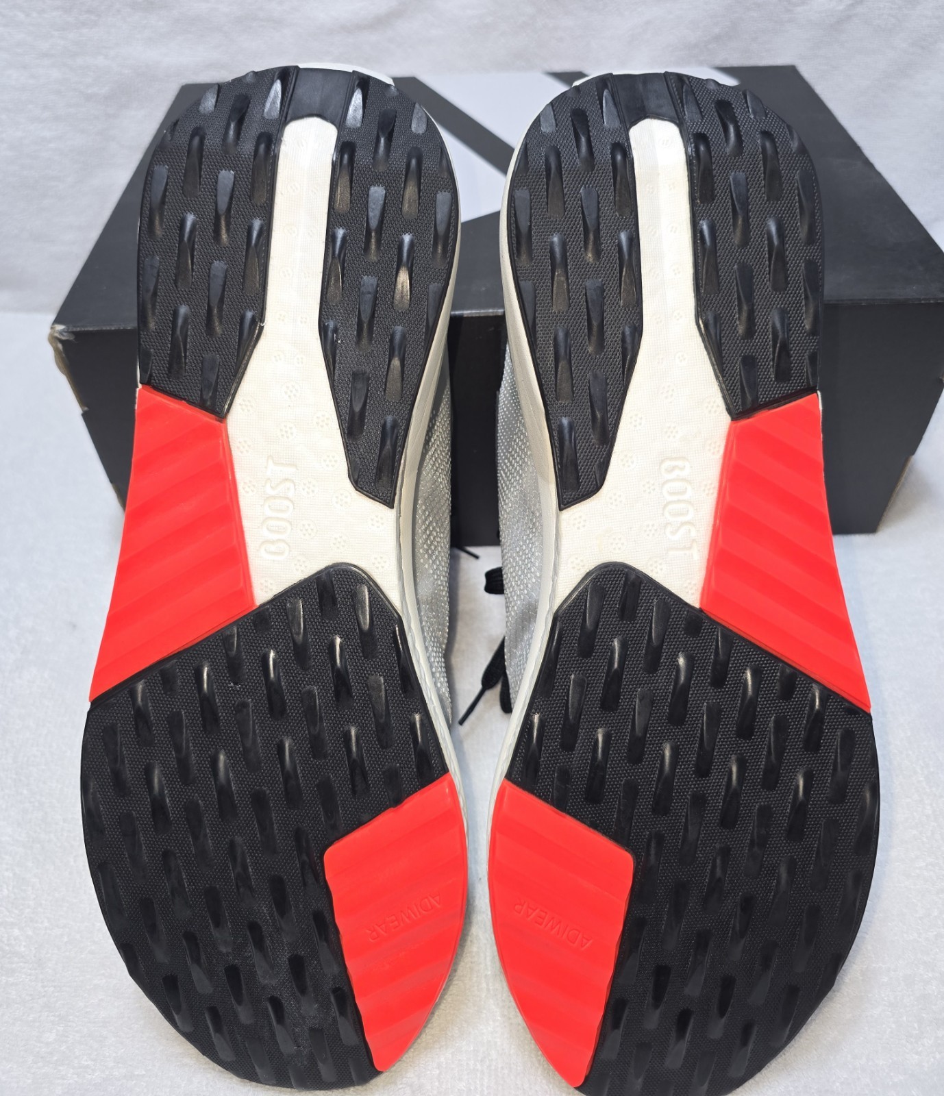 Adidas AVRYN Men's Running US Size 12 Boost Black/Black/Solar Red