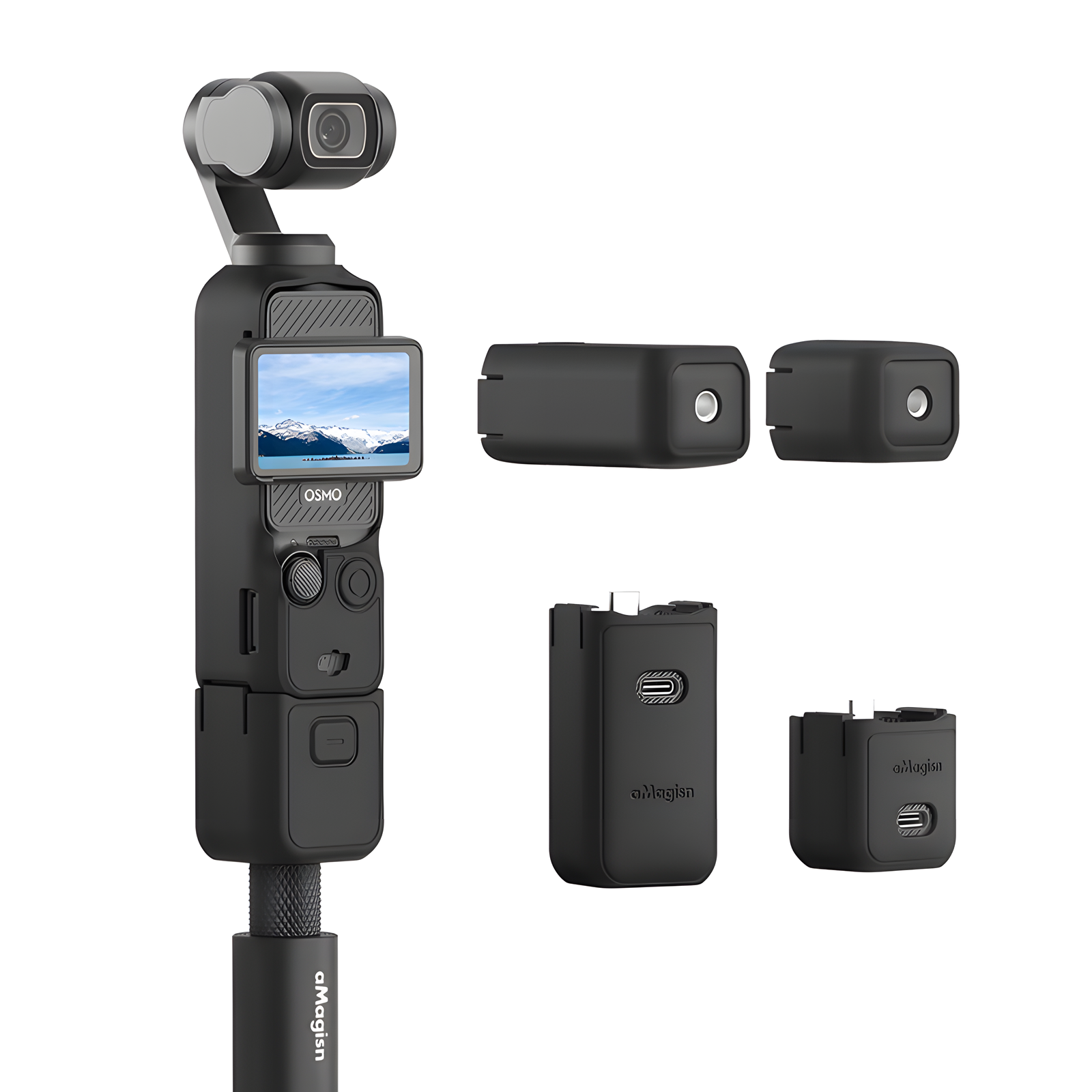 Protective Case for DJI Osmo Pocket 3 Lanyard Lens Cap