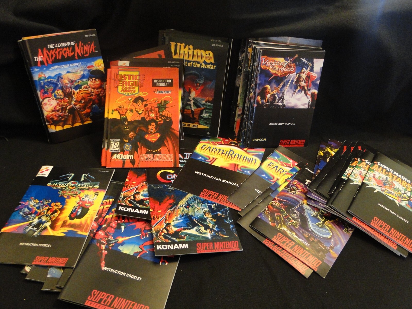 A-J New Fan Art custom made Lot Super Nintendo SNES Manual High Quality You Pick