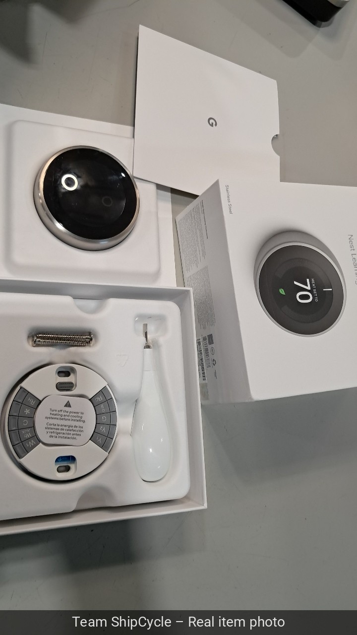 SEALED Google Nest 3rd Generation Learning Thermostat T3007ES Stainless G2U