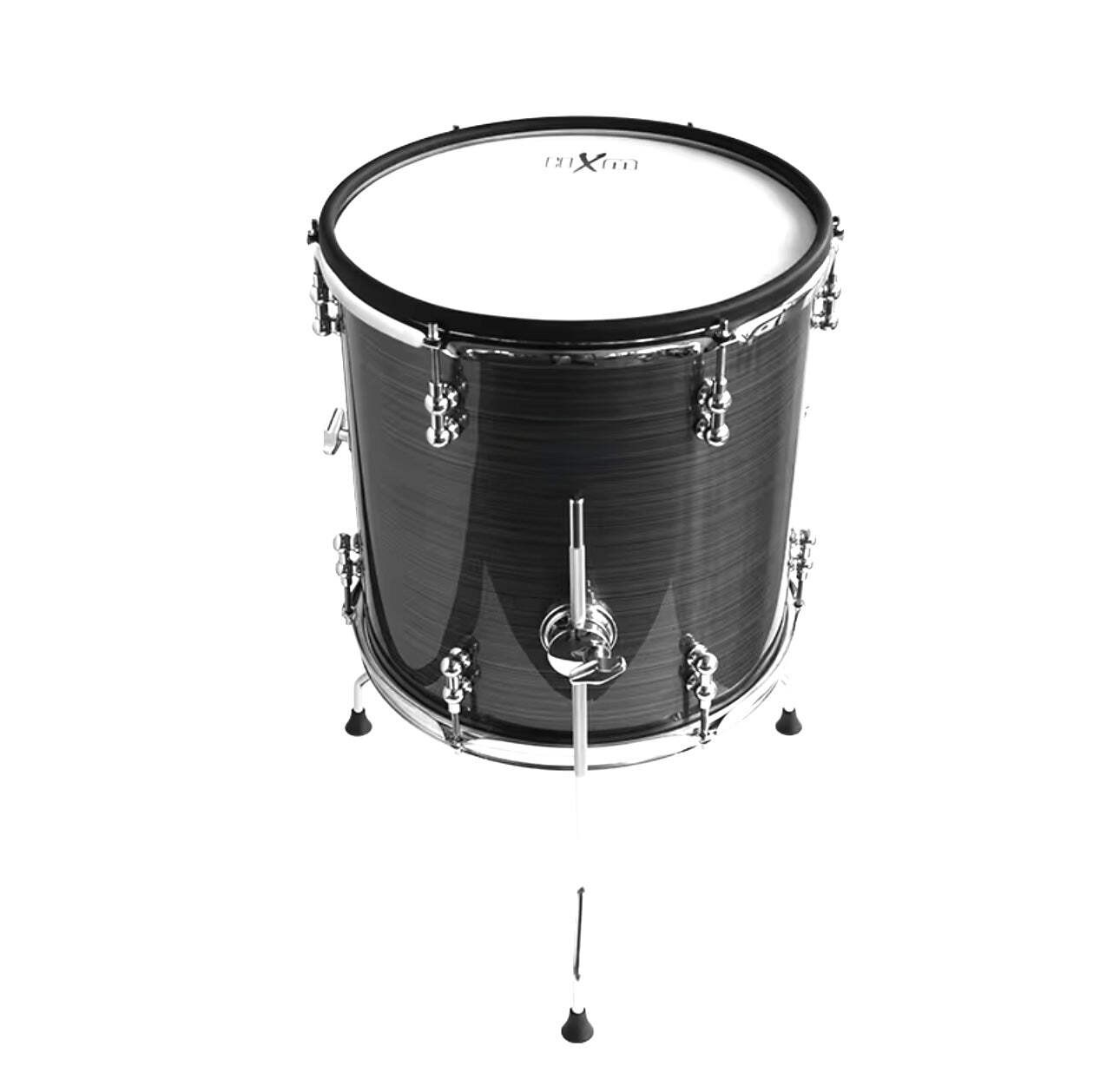 HXM 14 x 14” Brushed Silver Floor Tom for Roland Alesis Kit VAD