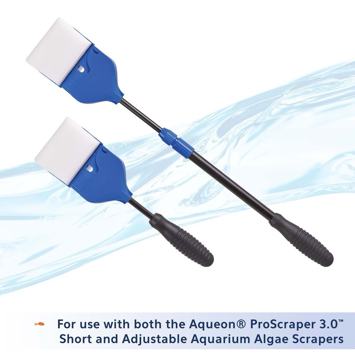 Aqueon ProScraper 3.0 Foam Cleaning Pad & Twist & Click Head (3 PACK)
