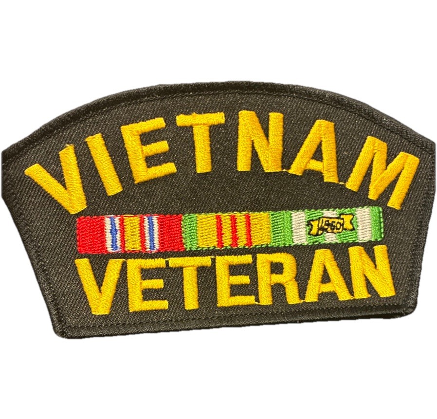 Vintage unused cond. VIETNAM VETERAN (5-1/4") Military Veteran Cap Patch