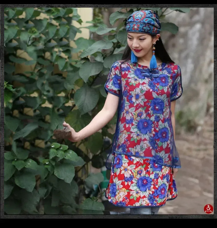 Mexican Style Spring And Autumn Ethnic Vintage Embroidery Flowers Bandanas