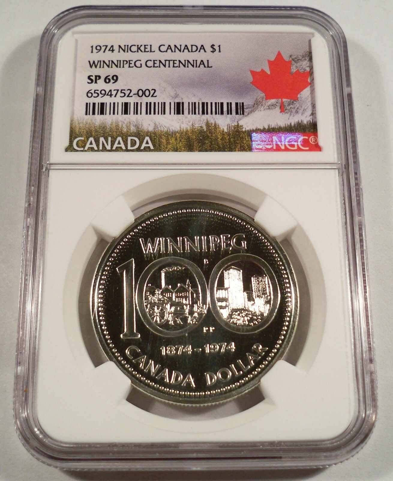 1974 CANADA $1 NGC SP69 DOLLAR WINNIPEG 100th S$1 PR 69 SPECIMEN MINT SET