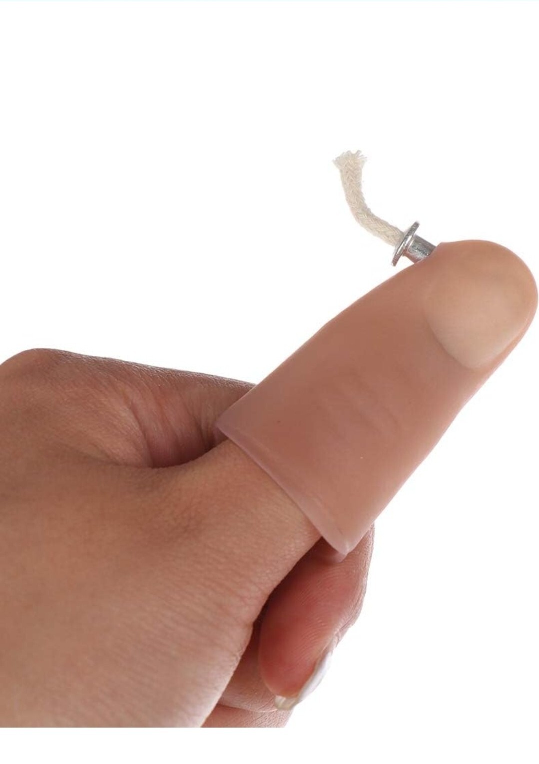 Magic Trick Moving Flame Illusion Rubber Thumb Magician's Prop T15