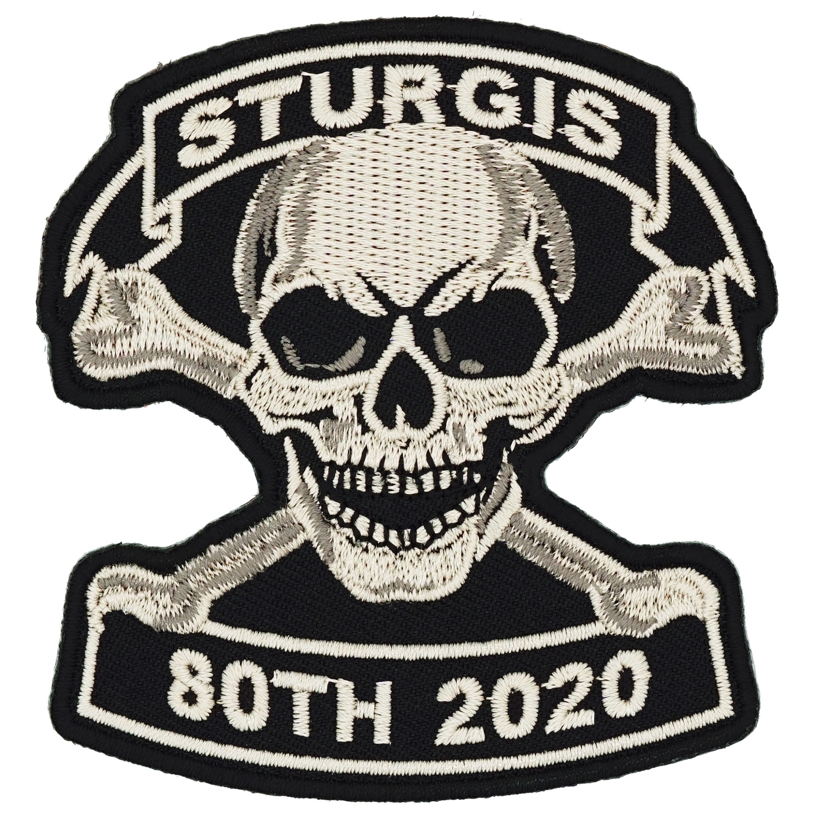 2020 Sturgis Rally Tan Skull & Crossbones Event Patch