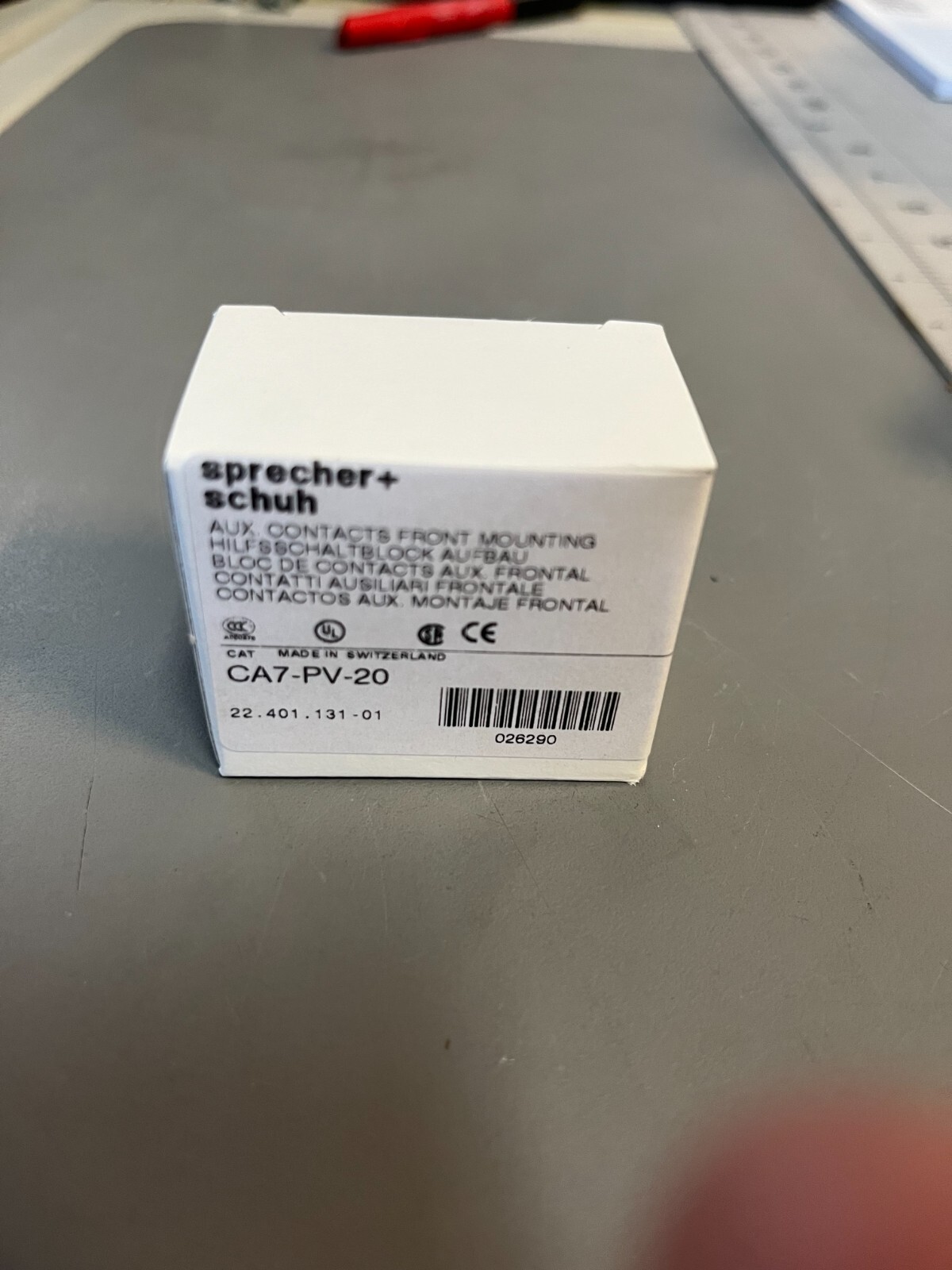 Alen Bradley SPRECHER & SCHUH CA7-PV-20 UXILIARY CONTACT BLOCK