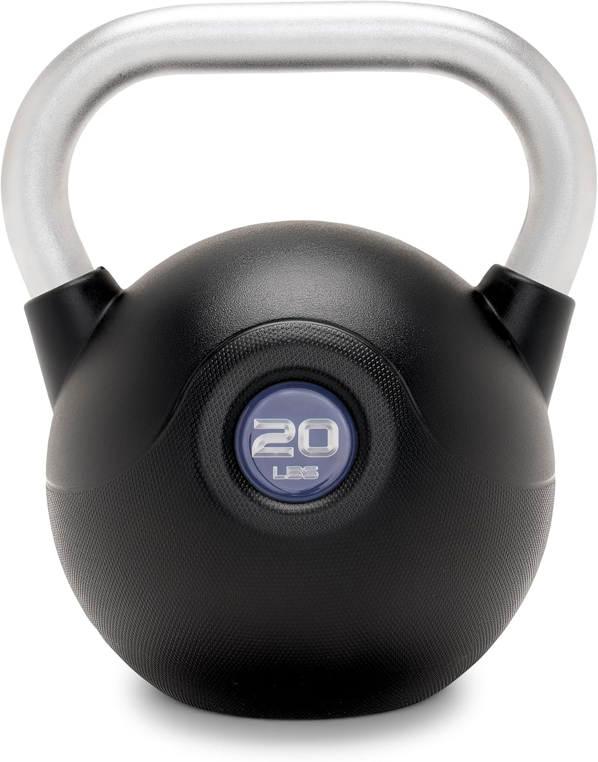 20lb Single Weights Commercial Grade PU Coated Kettlebell Textured Steel Handle