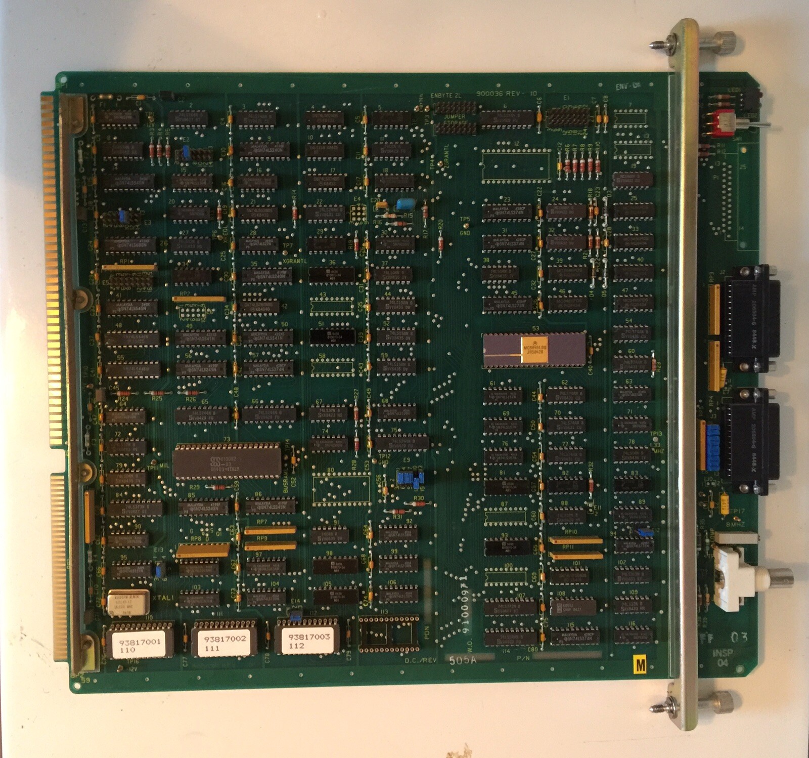 Allen Bradley Keyboard Module PC Control Board 900036 REV 10 8000-VA