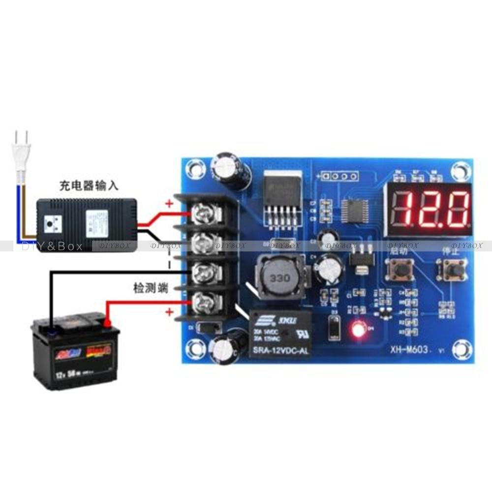 12V/24V 6-60V Battery Charging Control Board Charger Power Supply Switch Module