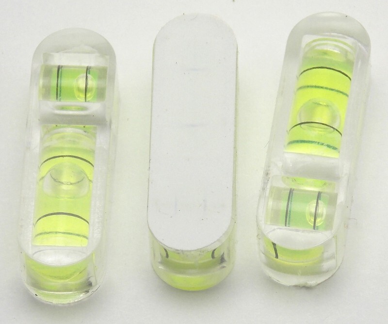 Three 2 Axis 29.8mm x 9mm x 7.4mm Dual Oval Tube Vial Bubble Spirit Level NEW