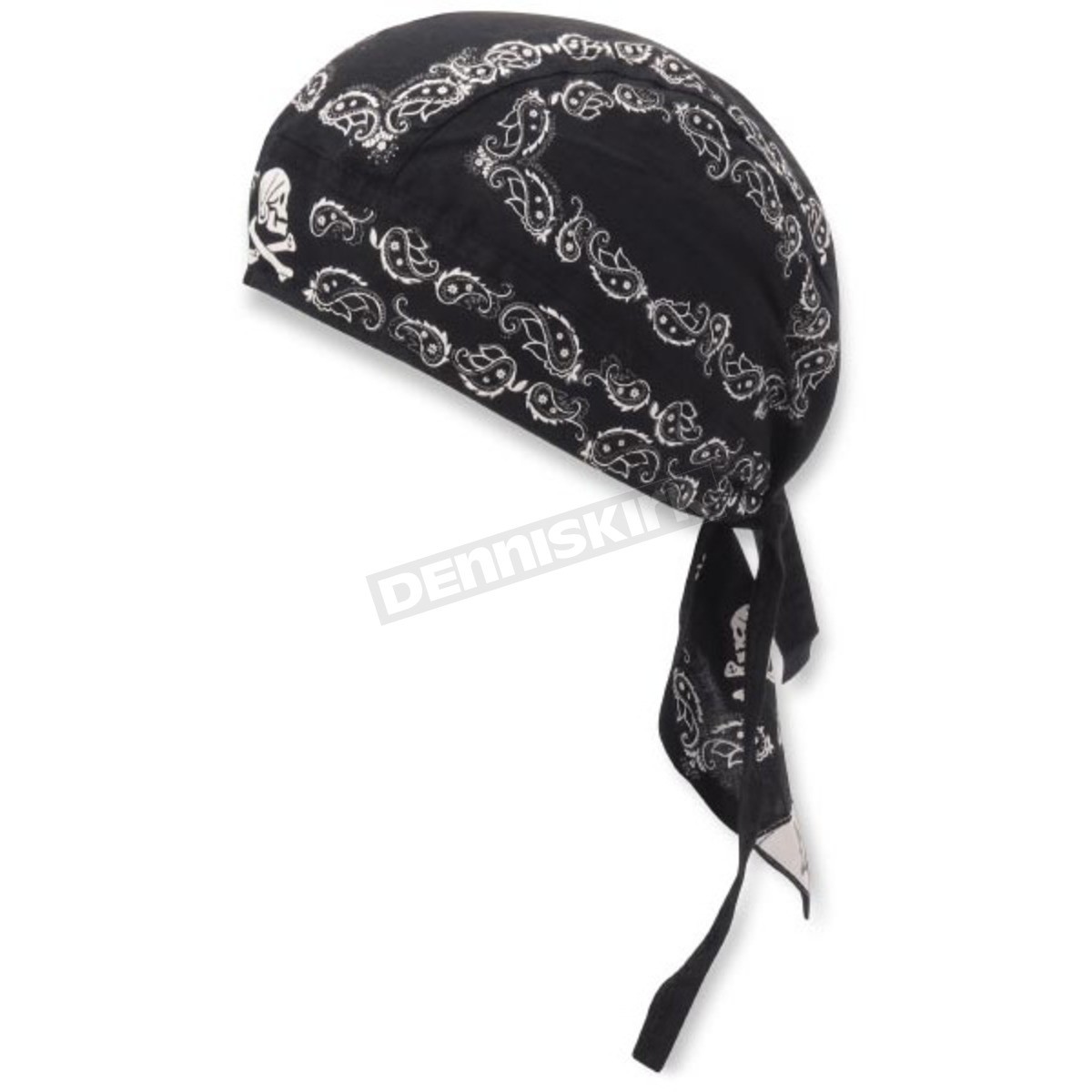 Zan Headgear Black Paisley Flydanna Headwrap -  ( One Size ) - Z500