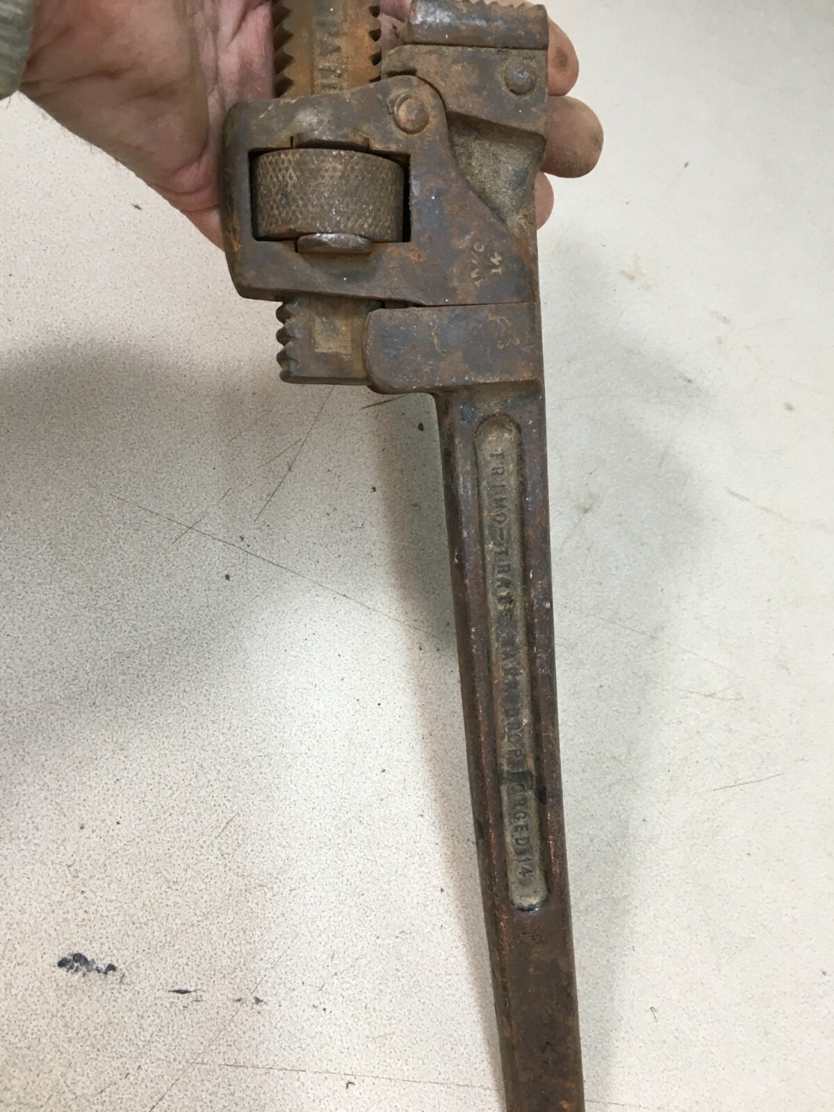 Vintage #14 Rigid Trimo Pipe Wrench