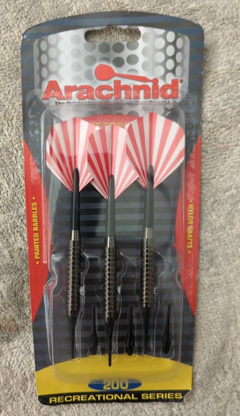 Arachnid 200 Recreational Series Soft-Tip Darts 3-Pack -NEW IN BOX