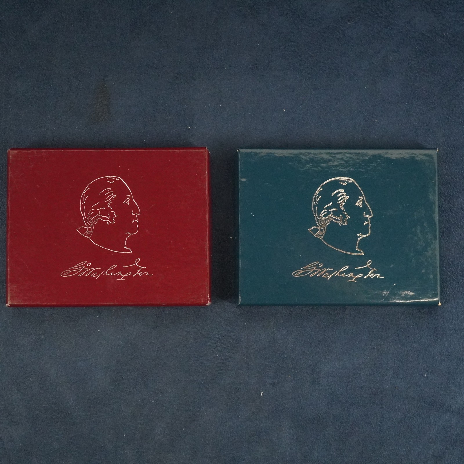1982 George Washington Commemorative Proof & UNC Silver Half Dollar Pair w/COAs