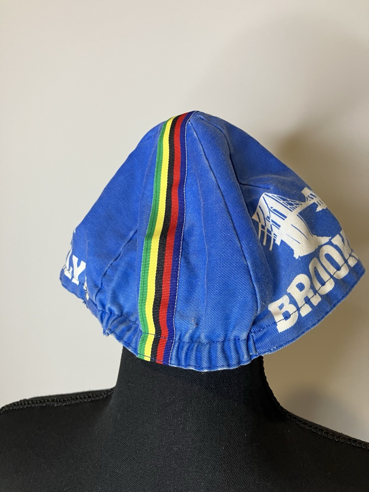 Blue Brooklyn Bike Cap