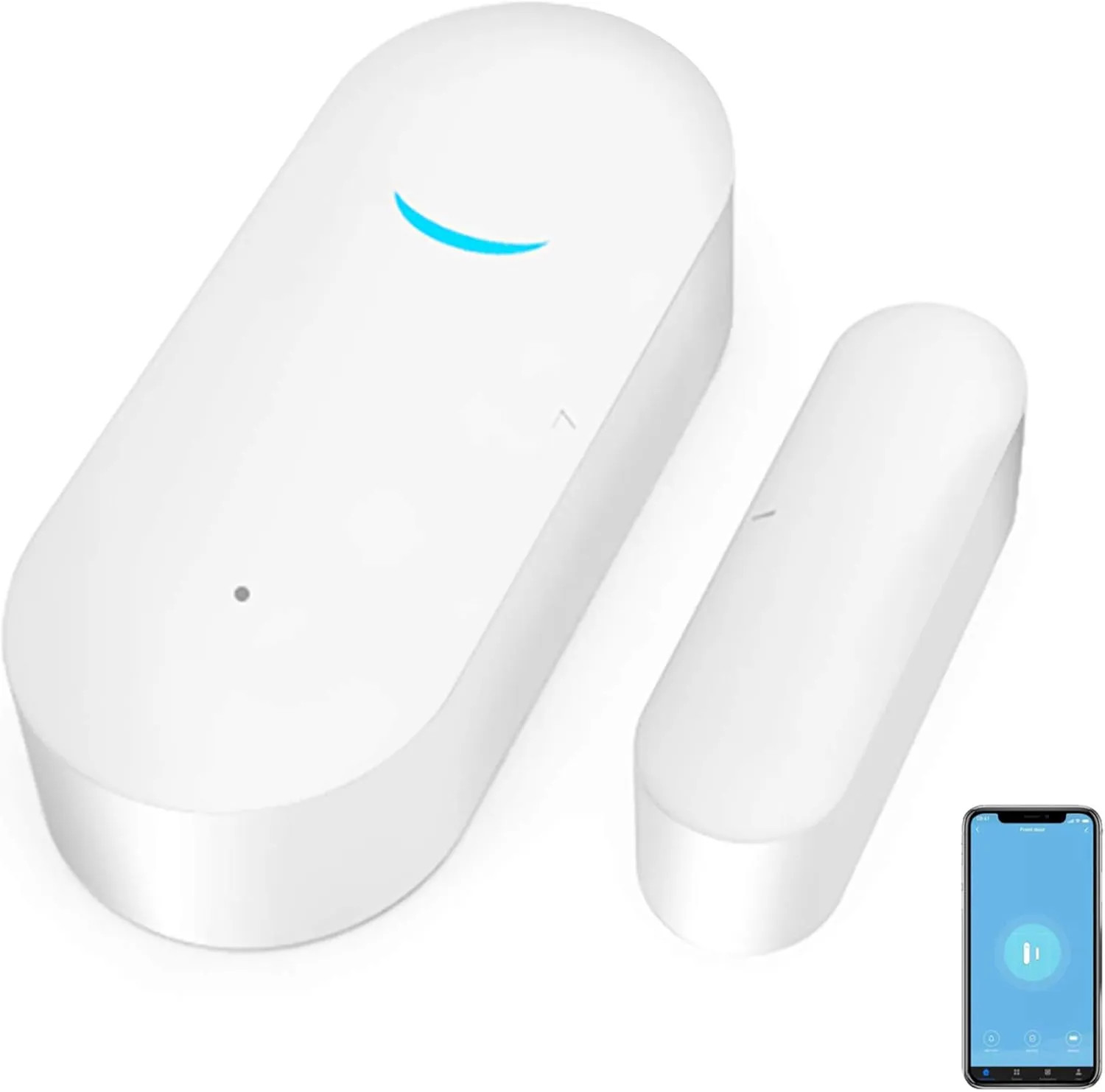 2 Pack Wireless WiFi Door Window Sensor Alarm For Home Security Smart Contact...