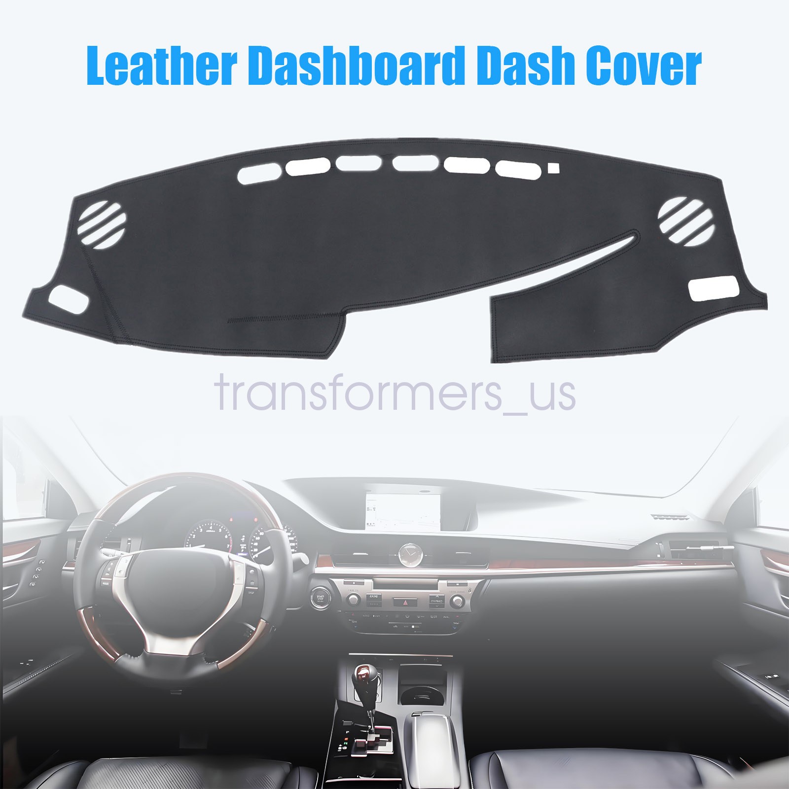 Leather Dashboard Dash Cover Dashmat Mat Carpet For 2013-2017 Lexus ES350