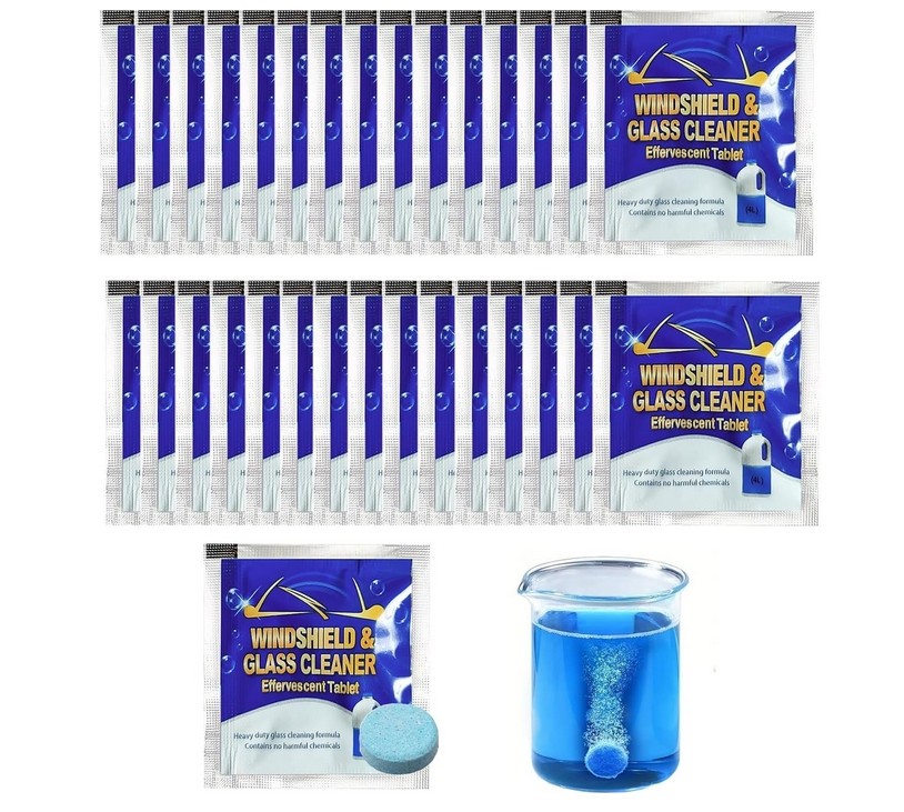 10-50x Car Windscreen Cleaner Tabs Windshield Concentrate Winter Additive Automotive