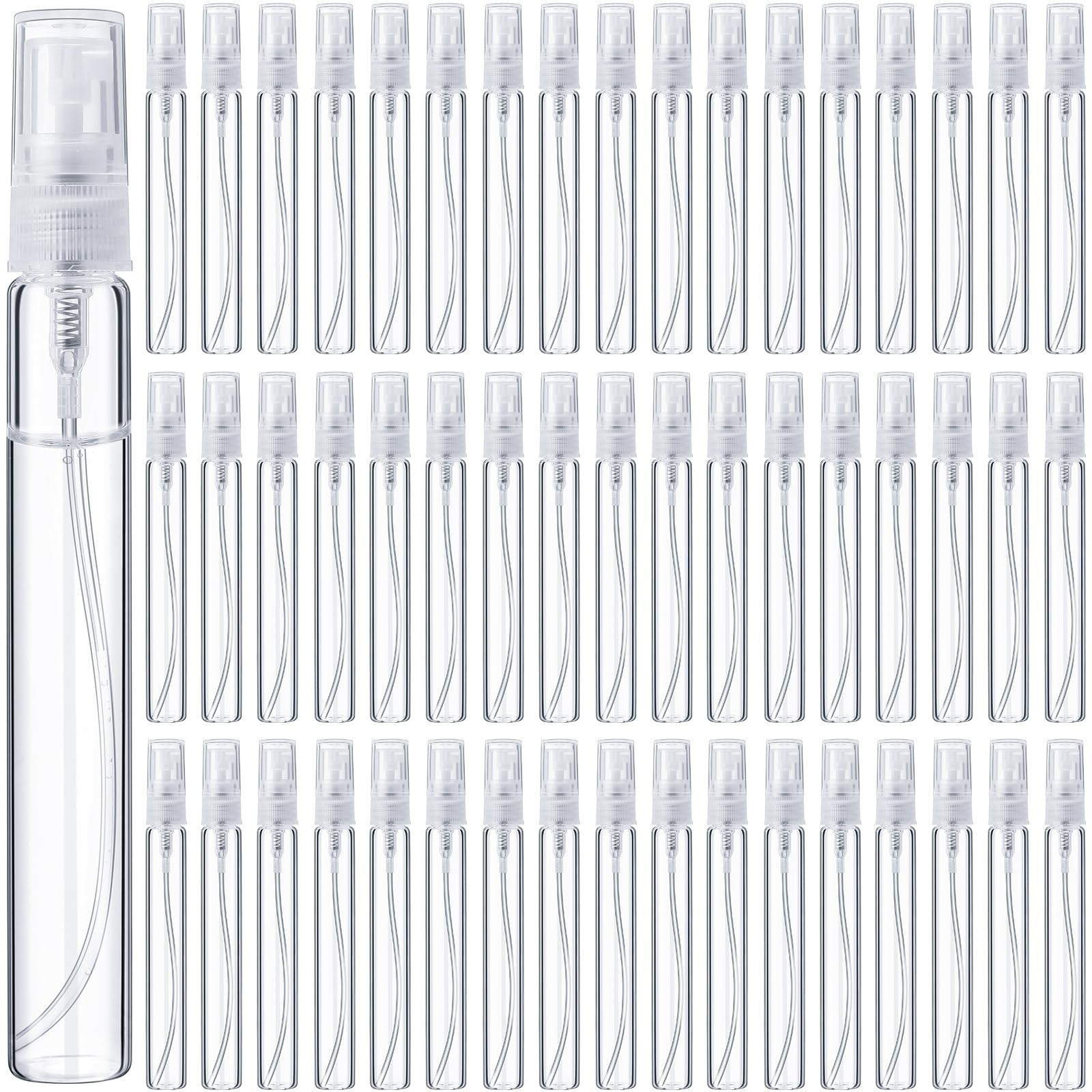 Tanlade 300 Pcs 10ml Mini Spray Bottles Refillable Clear Glass Travel Perfume...