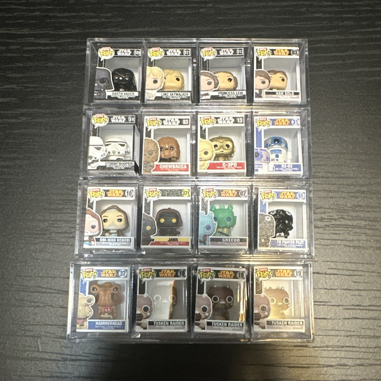 Funko Bitty Pop’s- Star Wars. Mixed Lot 16 Boxed Figures