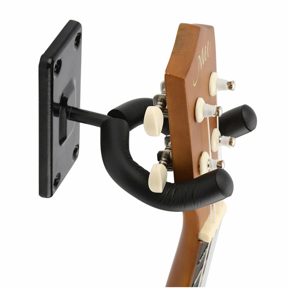 2Pcs Guitar Hangers Rack Adjustable Instrument Display Wall Mount Holder Hook