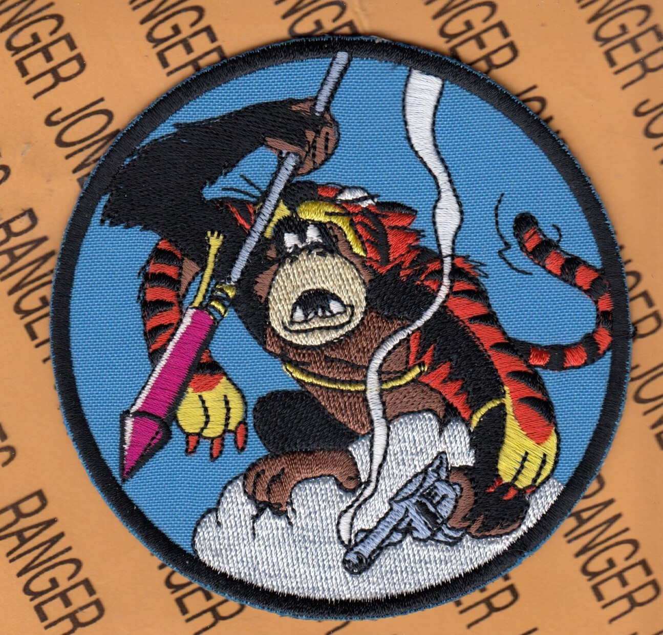 USAF Air Force 74th Fighter Squadron HERITAGE ~4" patch c/e B