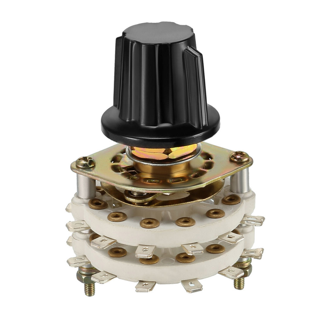 2P8T 2 Pole 8 Position 2 Deck Rotary Switch DIY Band Channel with Knob