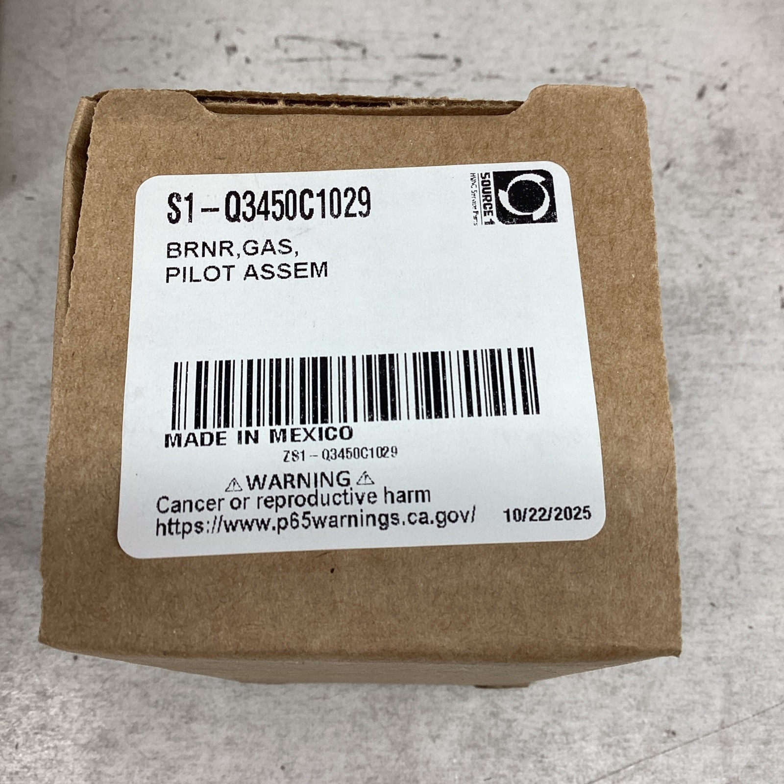 Source1 S1-03450C1029 BRNR Gas Pilot Assembly