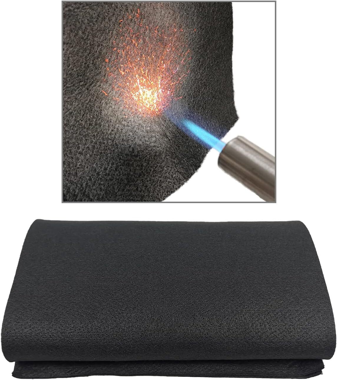 Welding Protector Carbon Felt Soldering Heat Shield Flame-Resistant Fabric Pad