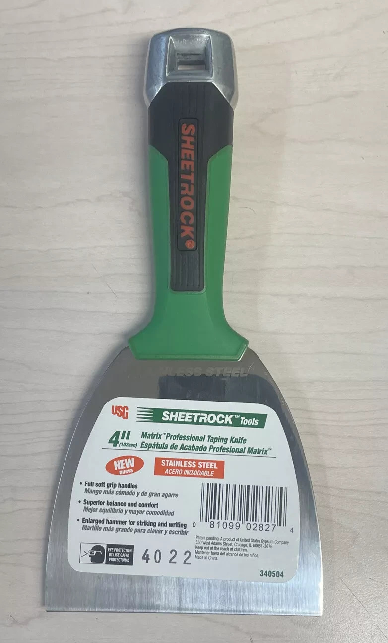 Sheetrock Matrix Stainless Steel Taping Knives 4 In Part #340504
