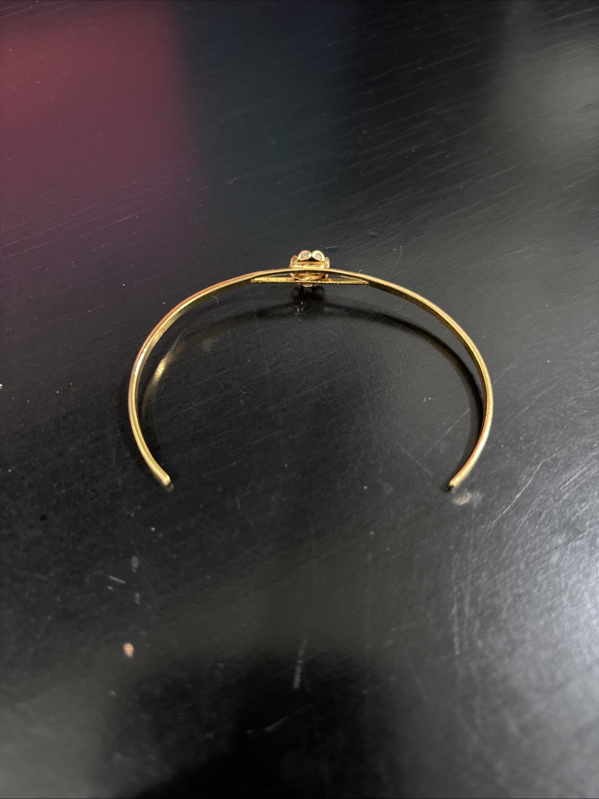 Gold Plated Cuff Bracelet Settings for 6mm x 8mm Cabochons