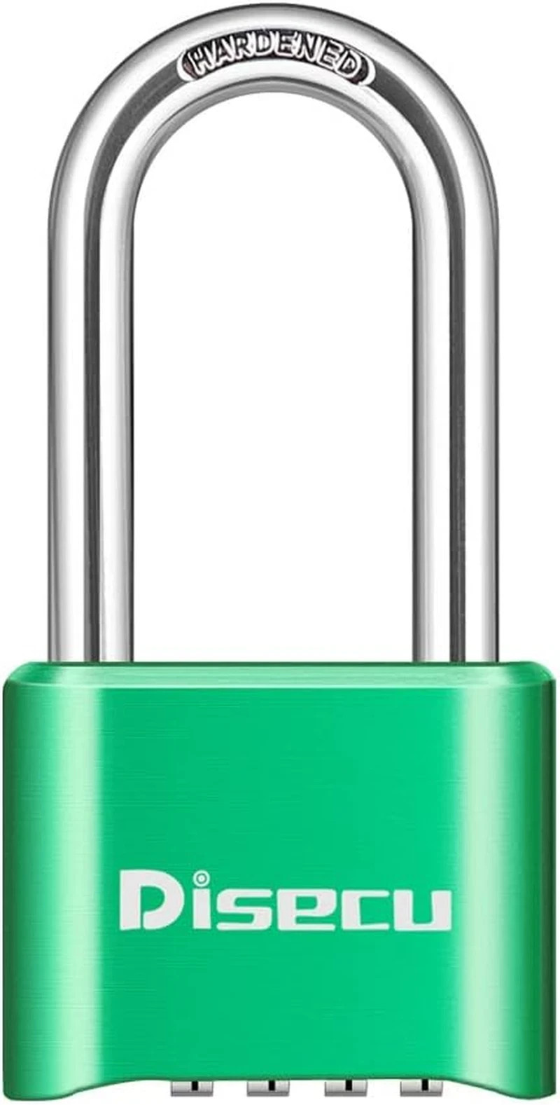 1 Pack Disecu Heavy Duty 4 Digit Combination Lock, 2.5 Inch Long Shackle Outdoor
